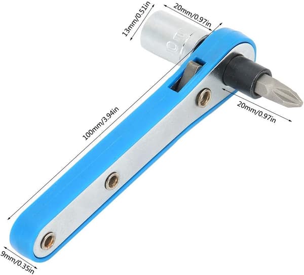 PH2 skruetrækkerbit, 10mm universel ratchetnøgle til reparation