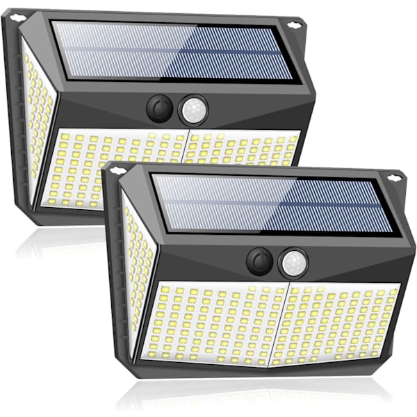 228 LED Solcellelys Utendørs med Bevegelsessensor Sol DXGHC