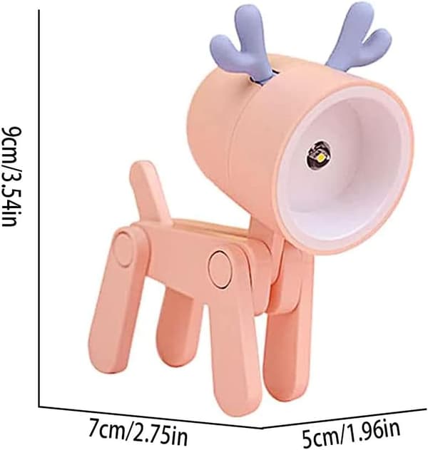 (Tre, Blå Grøn Orange) Mini LED Bordlampe Bordlamper Sød Lille