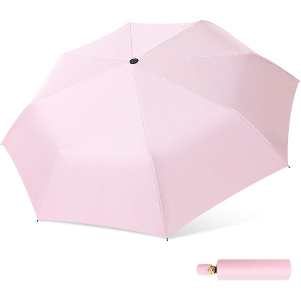 Kvinnor automatiskt hopfällbart paraply Solskydd Anti-UV Compact P