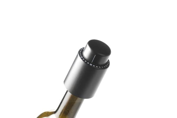 2-pack Vakuumtät Flaskkork för Vin, Lotus-Design