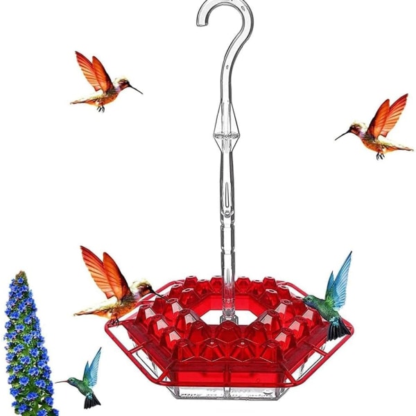 Hummingbird-matare med 30 matare för utomhusbruk - hängande B