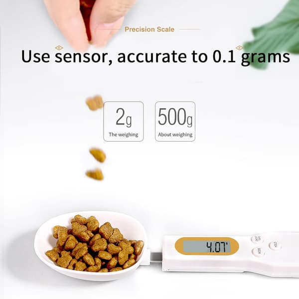 Digital Måleske, 500g/0.1g Multifunktionel Madvægt til
