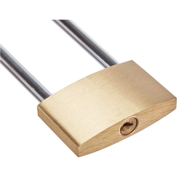 DIY 3103 - Mässinghänglås - extra hög båge - 40 mm