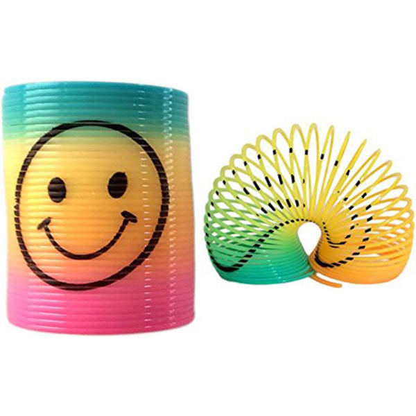 24 kpl Mini Rainbow Muoviset Jousi Lelut Magic Springs Lelut DXGHC