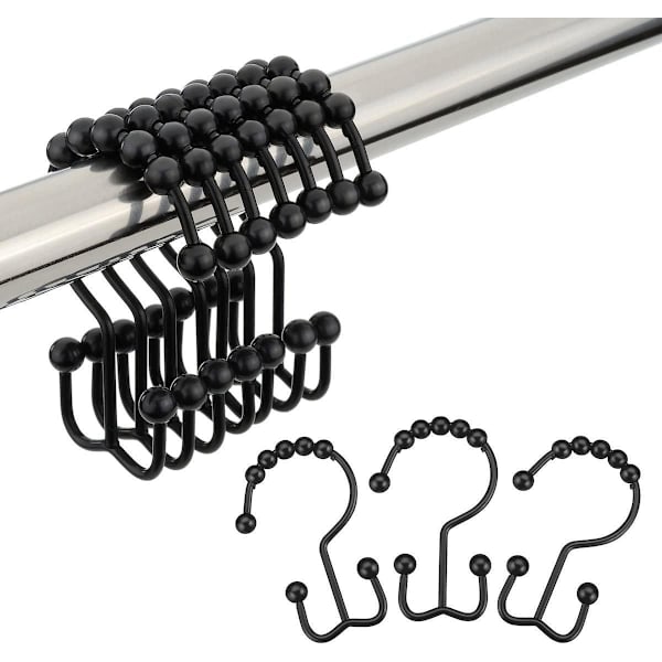 12 Rustfrie Bruse-Ringe, Rustfri Metal Bruseforhæng