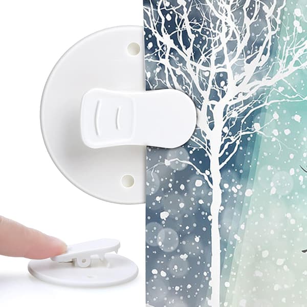 4-pack Duschdraperi-klämmor med Vattenskydd, Självhäftande Dusch
