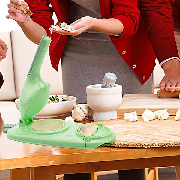 2-i-1 Tortillapress och Dumplingform, Manuell Formgivare för Dumplingomslag