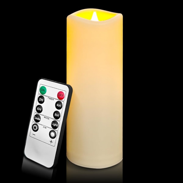 LED Flameless ljus Paket med 1, utomhus vattentätt ljus med