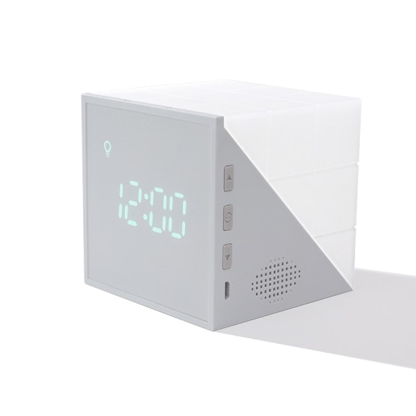 Time magic cube vekkerklokke led fargerik nattlys usb recha