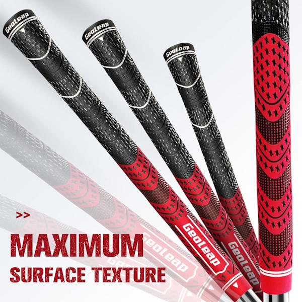 Golfgrepp Set om 13 - Cord Rubber Compound Material, Hybrid Golf Club Grepp, All Weather Performance.