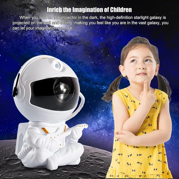 Stjernehimmel-projektor, Justerbar Lysstyrke Stjerne Galaxy Astronaut P