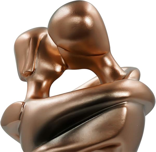 Kyssande Par Statuett i Resin 28×16.5cm - Present till Bröllop