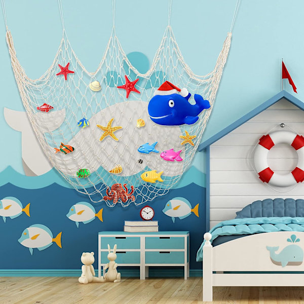 2 stk. 80 x 40 tommer, Havfrue, Pirat, Nautisk, Underhavsparty Dekoration