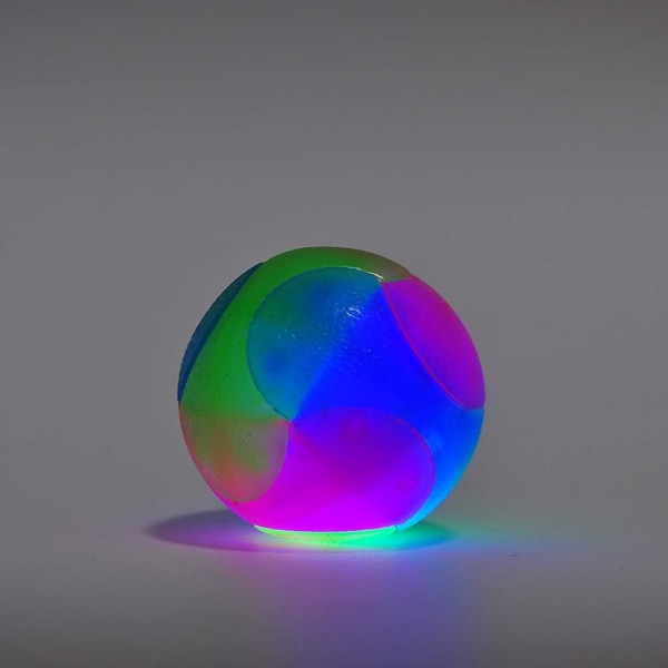 LED Hundboll Hundleksaksboll Interaktiv studsande ljusboll med El