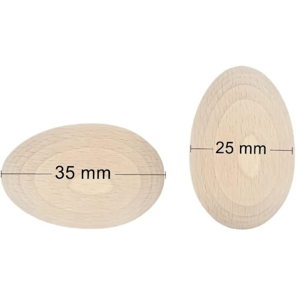 20 stk. Solide tre egg for decoupage maling og pyrografi