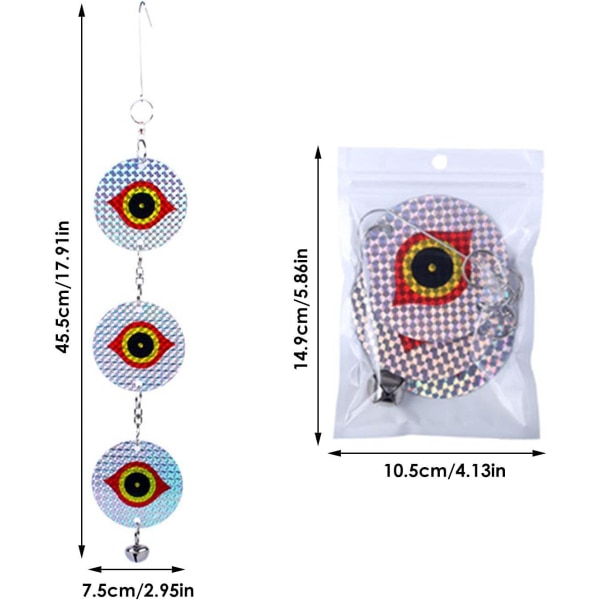 Fugleskræmmer Dueformet Lysende Pinde Fugleskræmmer Reflekterer