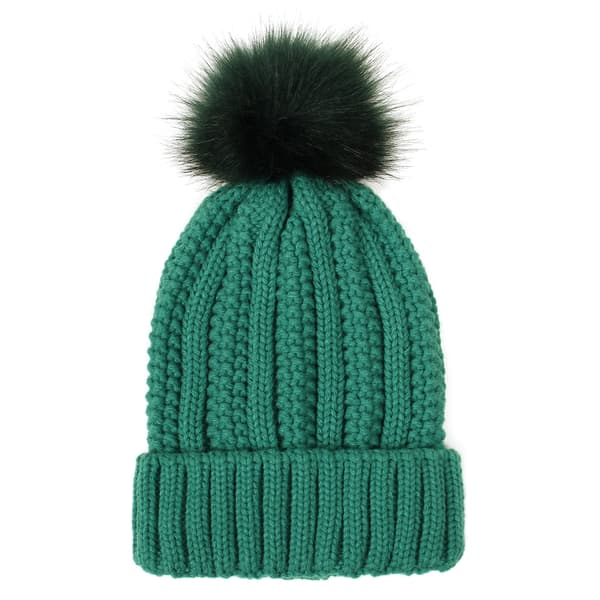 Hatt for kvinner, strikket vinterhatt, ullhatt (Mørk grå) DXGHC