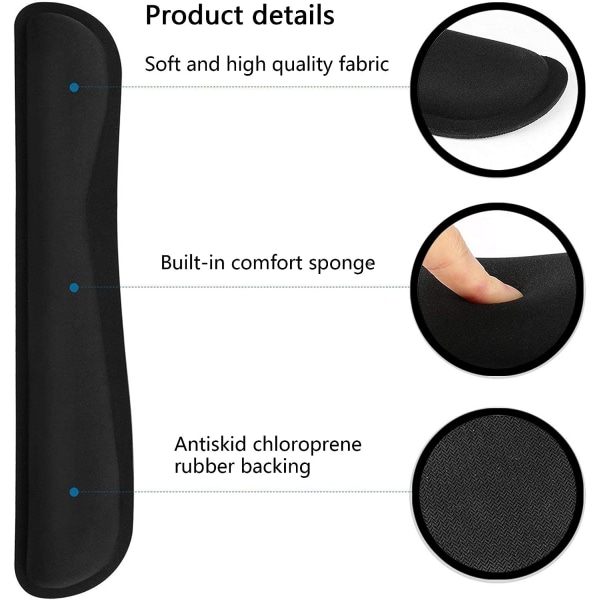 Handledsstöd för tangentbord och Gel Mouse Handledsstöd, ergonomiskt handledsstöd
