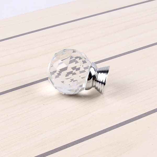 10 stk. Krystal Glaskugle Knapper Kabinet Møbel Hardware Dra