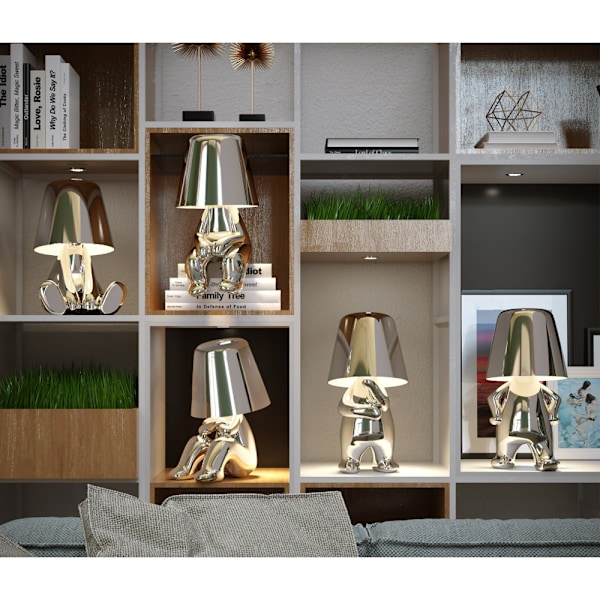 Liten gullmann LED-lampe