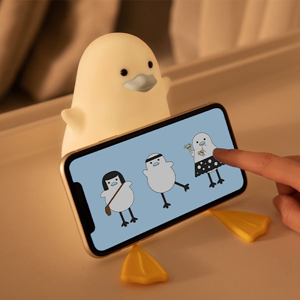Kreativ Silikon LED-lys USB Morsom Mobil Sending Sme