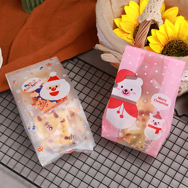 150 julekaker emballasjepose Snack snowflake crisp noug
