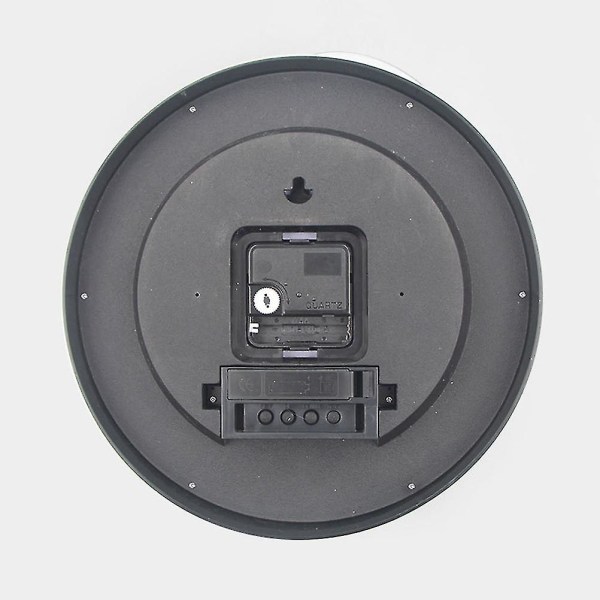 Elektronisk väggklocka LCD Termometer Hygrometer