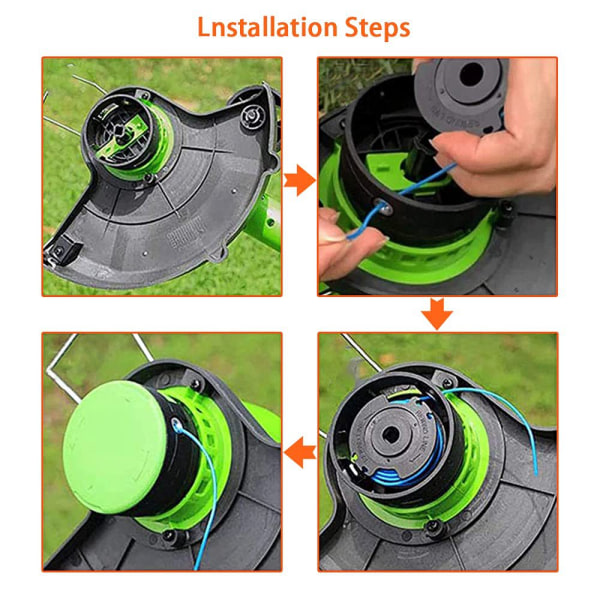 Ugresshode nylon tau gressklipper trimmer ugressutstyr kompatibelt