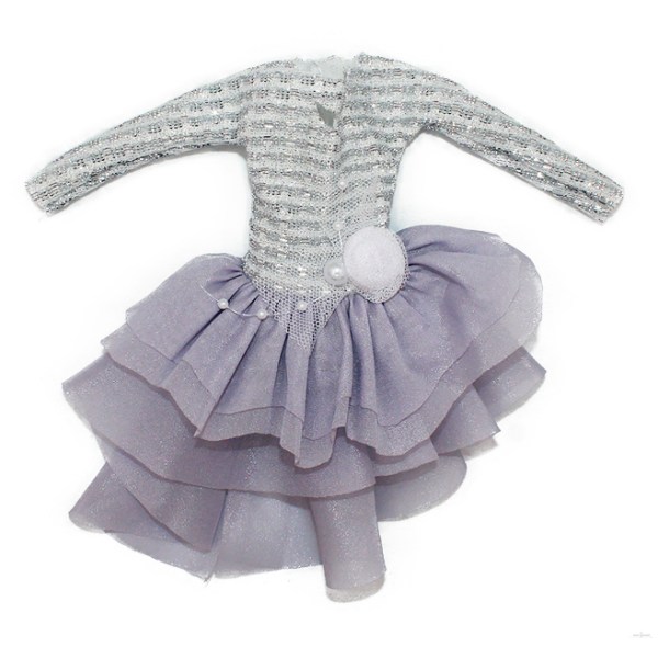 4 stycken 30 cm Barbie docka klänning klänning klänning kostym mode
