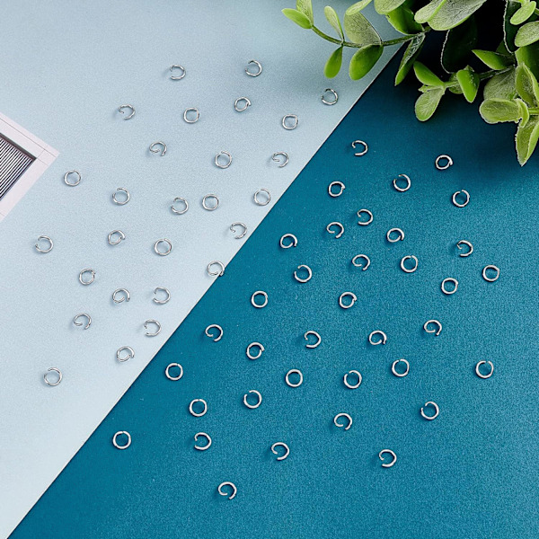 Hoperinger i rustfritt stål, 5 mm åpne hoperinger Metall Koble DXGHC