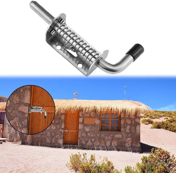 304 Rustfrit Garagedørslås, 128mm Dørslåse og Låse