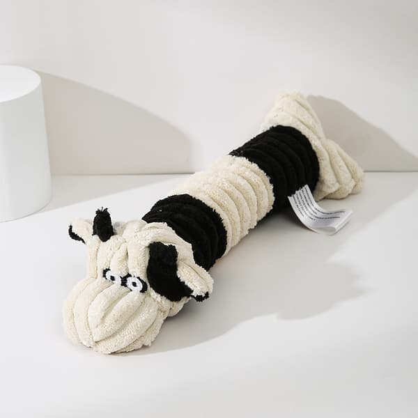 3 kpl koiran pureskelu- ja äänipelejä, raidallinen plushikoira