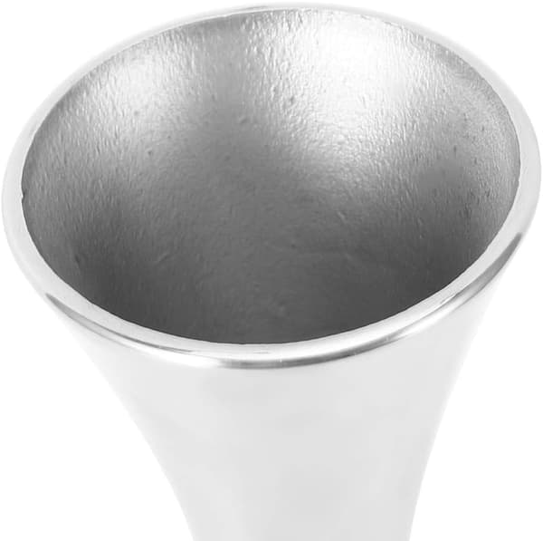 Mini Blomsterbudvase i Rustfritt Stål, 17 cm Høy Liten Sølvvase