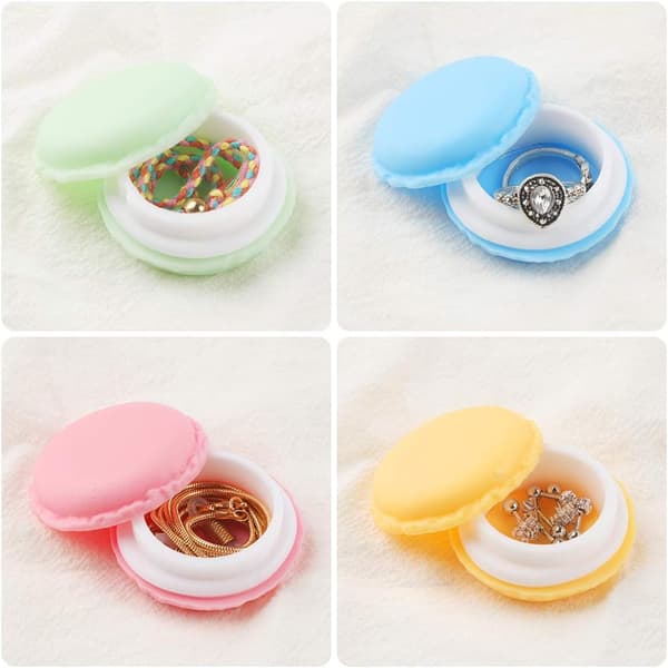 9 stk Mini Macaron Opbevaringsboks, Farverige Macaron Formet Opbevaring DXGHC