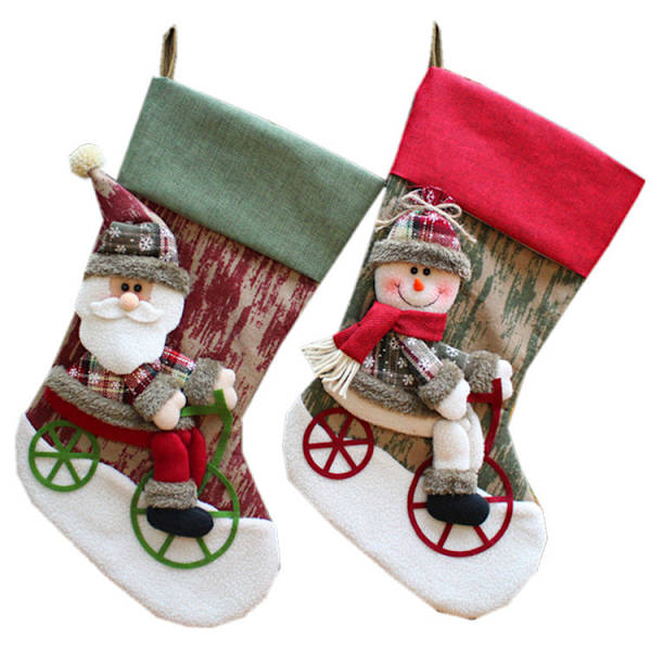 2 julstrumpor presentpåsar tomte tomte godispåse stereo gör