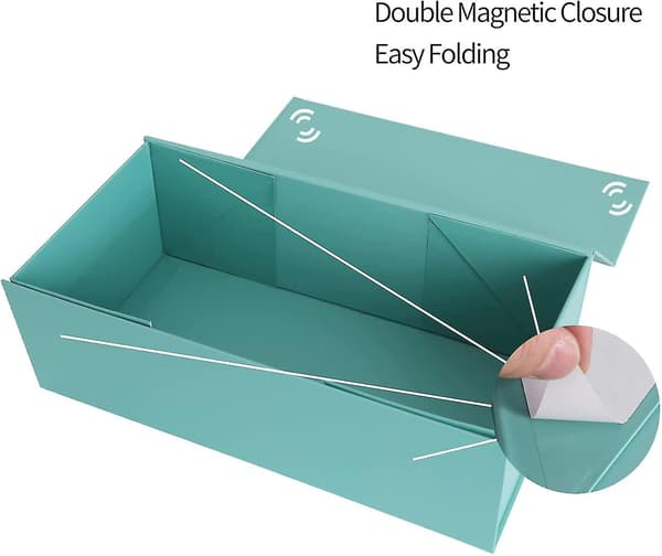 Dww-grön presentförpackning, 13x7x3''presentförpackningar för presenter med lock DXGHC