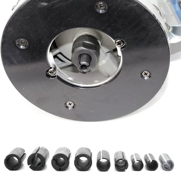 9-delars Set Fräs Bits Kollekt Adaptrar Kollekt Chuck Konverter Adapter
