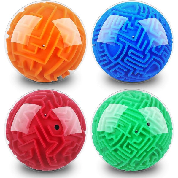 4 bitar 3D Maze Ball Maze Pussel Ball Magic Brain Teasers Games