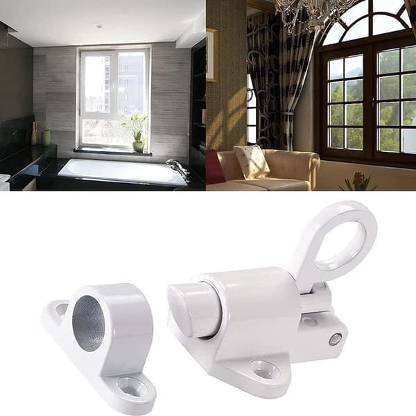 2-pack Säkerhetsfjäderlås, Aluminiumlås, Automatiska Lås