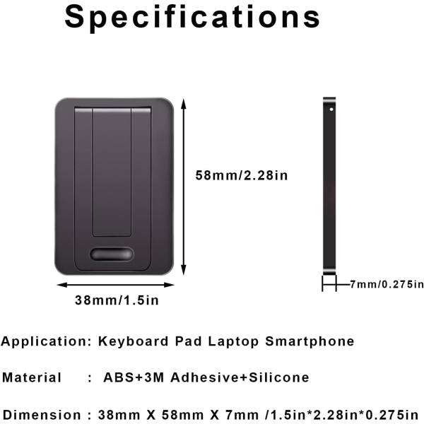 2 st Mini Osynlig Datortangentbord Laptop Stativ Ergonomisk Port