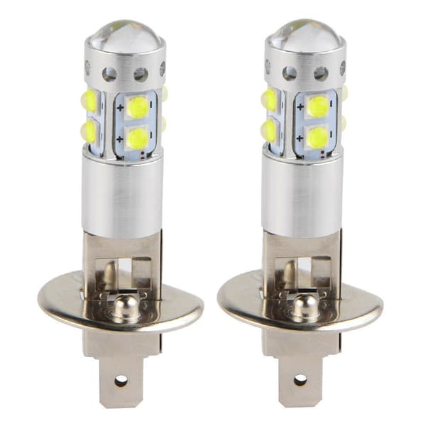Hodelykter, 2 stk H1 6000k Super Lyssterke 100w LED Bil Tåkelys