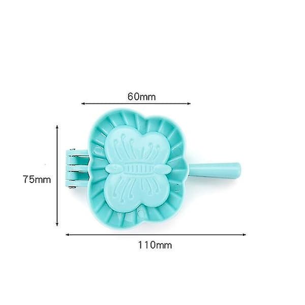 Dww-3 stycken Blomma form Ravioli Dumplings Maker Set, 3 Dumpl DXGHC