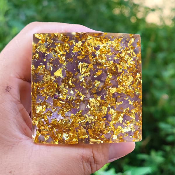 Krossad Sten 5cm Chakra Kristallpyramid Heminredning Hantverk