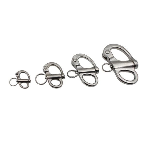 Snap Shackle Hurtigudløsning Rustfrit Stål Fast Shackle Anker B