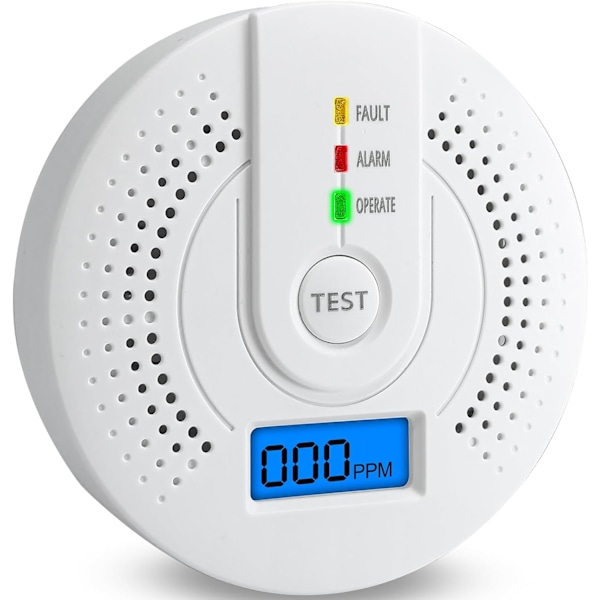 Carbon Monoxide Detector,Battery Operated High Accuracy CO Alarm Detector Monitor with Digital Display for Home Kitchen