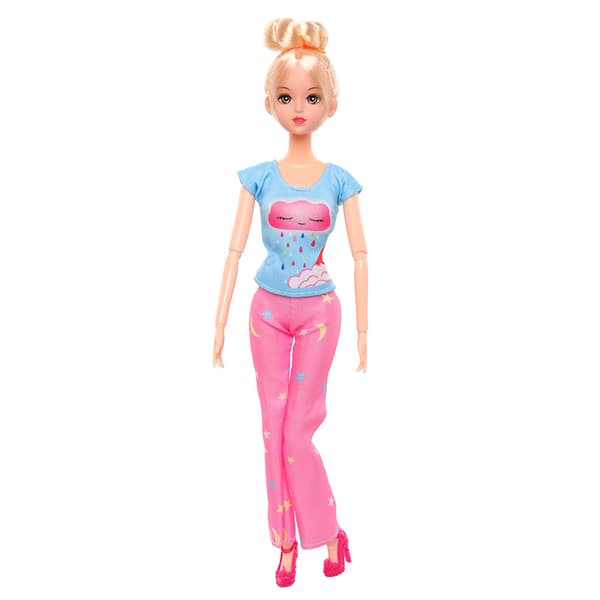 Barbie-modekostym, 8 delar, 8 docktillbehör, för barn
