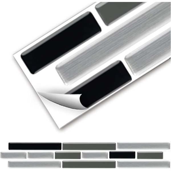 5-pack 27,9 x 4,3 cm 3D Mosaikplattor Självhäftande Kök
