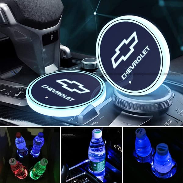 2 st Kompatibla med Chevrolet LED-Kopphållarelampor, 7 Färger