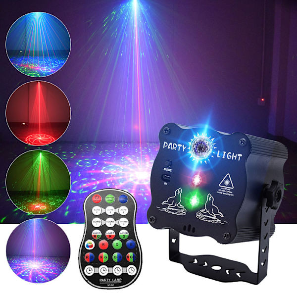 Laserlampe, dansbordlampe, KTV-bar, DJ stemmestyret blink